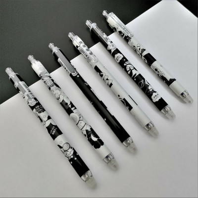 ZOTIMO Retractable Erasable Gel Pens Clicker Fine Point 0.5 mm Roller Ball Pen(Pack of 6, Ink Color - Blue)