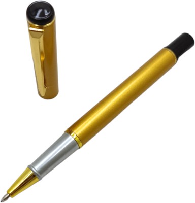 Lestylo Exclusive 801 Golden Color Designer Executive Fine Tip Stylish Gift Roller Ball Pen(Ink Color - Blue)