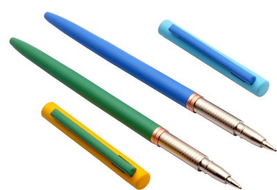 Ledos Set Of 2 Fly Sleek Metal Body Matte Colors Ball Pen(Pack of 2, Blue Refill)