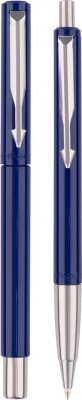 PARKER Vector Standard Roller Ball Pen+Ball Pen Blue Body Color Pen Gift Set(Pack of 2, Blue)
