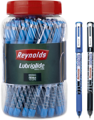 Reynolds Lubriglide Ball Pen(Pack of 40, Ink Color - Blue Black)