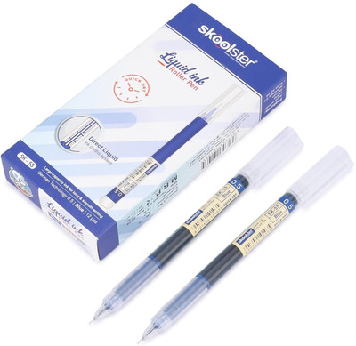 MayaEnterprises MAYA ENTERPRISES Liquid Ink Roller Pen, 0.5mm Fine Tip, Quick Dry Roller Ball Pen(Pack of 4, Ink Color - Blue)