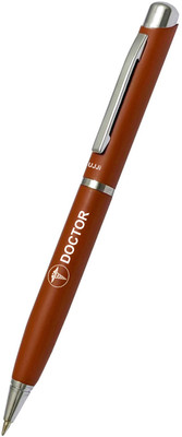 UJJi Doctors Gift in Metal Body Tan Colour Twist Mechanism Ball Pen(Ink Color - Blue )