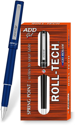 Add Gel ADD GEL Roll Tech Gel Pen - Blue Set of 3 Gel Pen(Pack of 3, Ink Color - Blue)