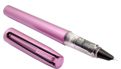 Ledos Yiren 6021 Voyager Purple Body Black Wired Clip Fine Nib Fountain Pen(converter system)