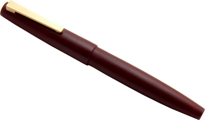 Ledos Jinhao 80 Matte Burgundy Golden Trims Fine Nib Fountain Pen(Ink Color - converter system)