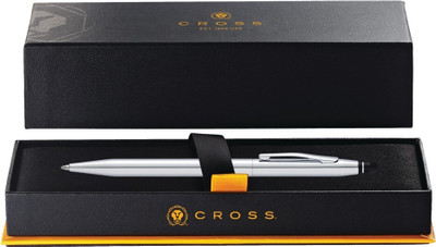 CROSS Click Lustrous Chrome Ball Pen(Ink Color - Black)