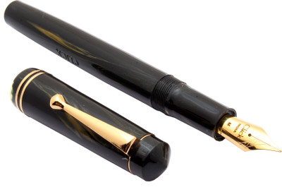 Ledos Click Aristocrat Gold Edition Black Marble Medium Nib Fountain Pen(Ink Color - converter system)