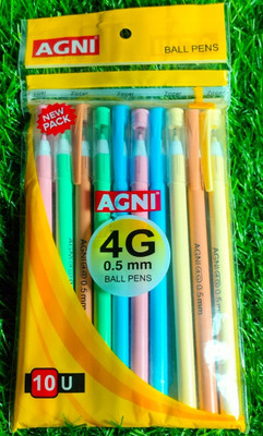 SHAW AGENCY Agni 4G ball pens Ball Pen(Pack of 200, Ink Color - Blue)