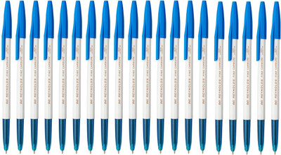 Reynolds 045 Ball Pen Fine Point (0.7mm) Ball Pen(Pack of 20, Ink Color - Blue)