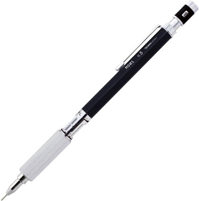 OHTO MS01 Mechanical Pencil Black Body Color High-Functionality Drafting Pencil 0.5mm Mechanical Pencil(Ink Color - BLACK MADE IN JAPAN)