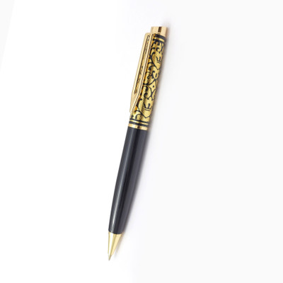 UJJi Antique Design Golden Cap Brass Material Metal Ball Pen(Ink Color - Blue )