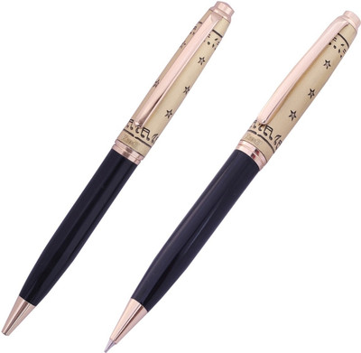 Krink KRINK combo B221 Ball Pen Fitted with Germany Made Refill Ball Pen(Pack of 2, Ink Color - Blue)