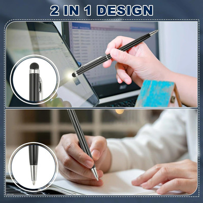 JN MART 2-in-1 Stylus Touchscreen with Tip Ballpen Stylus(Black)