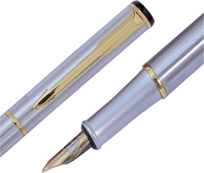 Krink F131 Silver & Gold Combination. Fitted with Germany Made Components Fountain Pen(Refillable Injector)