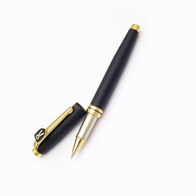UJJi Advocate/Lawyer Logo Mounted in Brass Clip Matte Black Long Refill Roller Ball Pen(Ink Color - Blue)