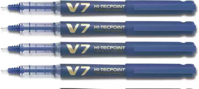 PILOT V7 Hi-tecpoint Roller ball pen with 4 Cartridge(4 Pen + 2 Cartidge) Ink Cartridge(Pack of 6, Ink Color - Blue) PILOT V7 Hi-tecpoint Roller ball pen with 4 Cartridge(4 Pen + 2 Cartidge) Ink Cartridge(Pack of 6, Ink Color - Blue)