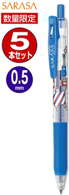 Zebra Sarasa Limited Edition Clip Gel Pen-Petit Trip Series-0.5 mm-LIGHT BLUE (JJ15-Y2-PB) Gel Pen(Ink Color - Light Blue)