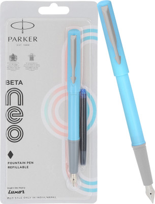 PARKER Beta NEO | Light Blue Body Color | Fountain Pen(Ink Color - Blue)