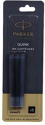 PARKER Quink Ink Cartridge(Ink Color - Black)