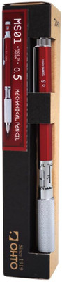 OHTO MS01 Mechanical Pencil RED Body Color High-Functionality Drafting Pencil 0.5mm Mechanical Pencil(Ink Color - BLACK MADE IN JAPAN)