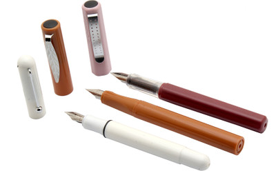 Ledos Set Of 3 Jinhao With Chrome Trims & Fine Nib Fountain Pen(Pack of 3, Ink Color - converter system)