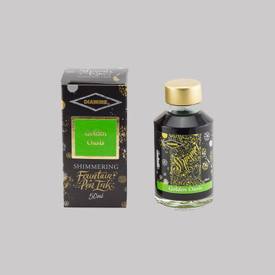 DIAMINE GOLDEN OASIS SHIMMER 50 ML Ink Bottle(Ink Color - OASIS)