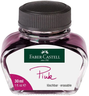 FABER-CASTELL Fountain Pen Ink 30ml Bottle – Pink PACK OF 2 Ink Bottle(Pack of 2, Ink Color - Pink)