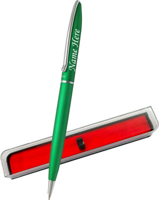 UJJi Green Color Pen in Matte Finish Sleek Design Metal Body Ball Pen(Ink Color - Blue )