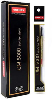 UNOMAX UM5000 Refill - Pack of 10 | Ink - Bllue | Ball Pen Refill(Pack of 10, Ink Color - Blue)