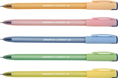 UNOMAX Candy - Vibrant Body Colours Gel Pen(Pack of 30, Ink Color - Blue)