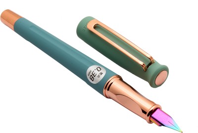 Ledos Luoshi Sailstar Pista Green Velvet Rubber Finish Body Extra Fine Nib Fountain Pen(Converter System)