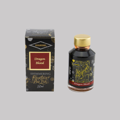 DIAMINE DRAGON BLOOD SHIMMER 50 ML Ink Bottle(Ink Color - BLOOD)