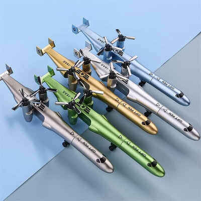 TECHNOCHITRA Designer Fighter Plane Shape Pen Set Gel Pen(Pack of 4, Ink Color - Blue)