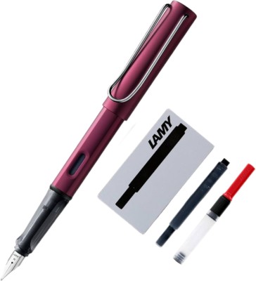 AOS LAMY AL-STAR PURPLE - Fine WITH 5PCS BLACK INK CARTRIDGE & Z28 CONVERTER Fountain Pen(Ink Color - Black)