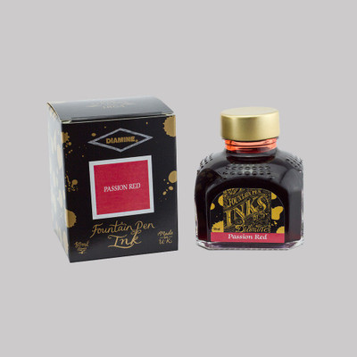 DIAMINE PASSION RED 80 ML Ink Bottle(Ink Color - Red)