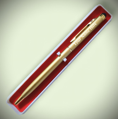 mizi ULTRA SLIM GOLDEN METAL BODY Ball Pen(Ink Color - Blue)