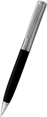 UJJi Matte Black Body with Chrome Clip Ball Pen(Ink Color - Blue )
