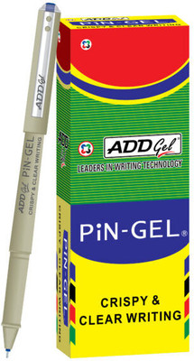 Add Gel PiN-GEL Fine Blue Pen Pack of 10 Along With 10 GR30 Refill Gel Pen(Pack of 20, Ink Color - Blue)
