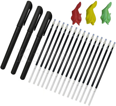 PARAMZA Magic Pens & Refills for Reusable Pen of Invisible Ink,Writing Pen Grip Refill(Pack of 21, Ink Color - Blue)