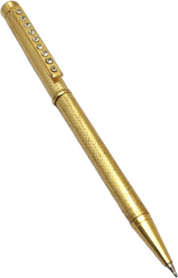 auteur Golden Colour Stylish Pen with RFID Blocking Card Holder Executive Business Pen Gift Set(Pack of 2, Ink Color - Blue)