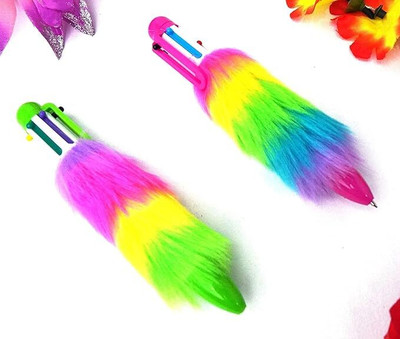 Vadhavan Fur Pen 6 in 1 Ball Pen (Set of 2) Ball Pen(Pack of 2, Ink Color - Multicolor)