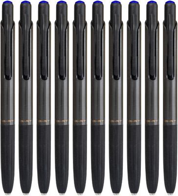 Pentonic 0.7mm G-RT Retractable Gel Pen | Consistent Flow with 2X Writing Length Gel Pen(Pack of 10, Ink Color - Blue)