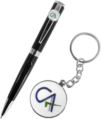 URBAN BOX CA Pen Symbol CA Combo of Keychain and Pen Set Ball Pen(Blue)