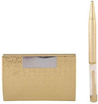 Celebr8 Birthday Gift Set for Men 1, Pen & 1 Business Card Holder Gift Set for Office Pen Gift Set(Ink Color - Blue)