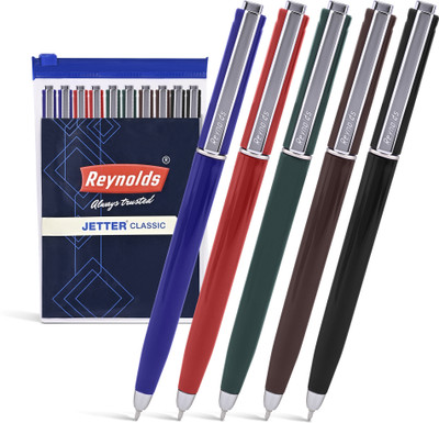Reynolds Jetter Ball Pen(Pack of 10, Ink Color - Blue)