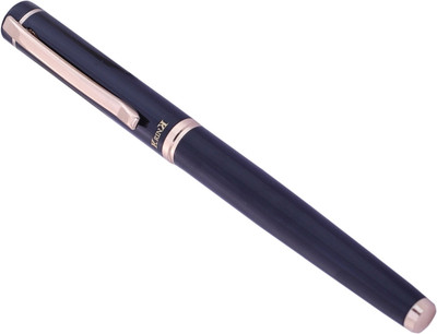Krink KNP_PEN_R006 Unique Design with Black/Golden Color Combination Metal Body Roller Ball Pen(Ink Color - Blue)