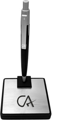 UJJi CA Logo Magnetic Stand Pen Table Holder Ball Pen(Ink Color - Blue )