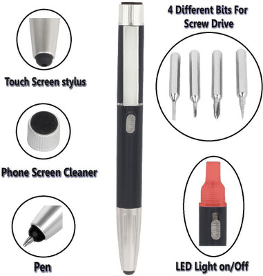 Oculus Cool 3011 (5 in 1 Pen) metal Ball Pen(Ink Color - Blue)
