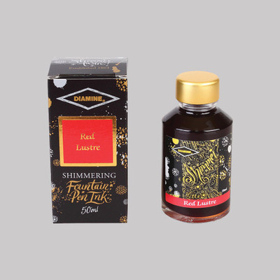 DIAMINE RED LUSTRE SHIMMER 50 ML Ink Bottle(Ink Color - LUSTRE)